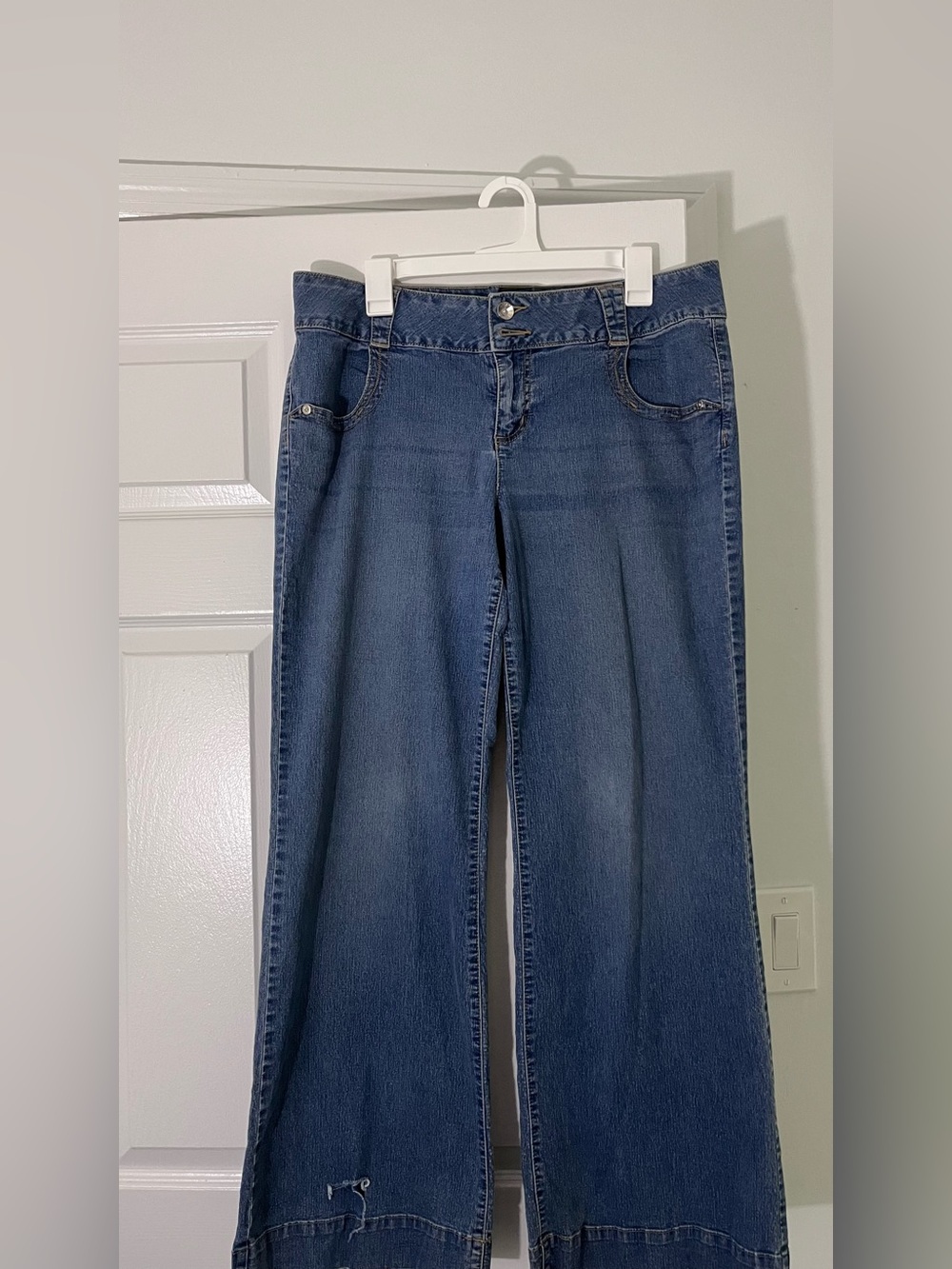 APT.9 Classic Wide-Leg Women’s Jeans - Blue Size 14